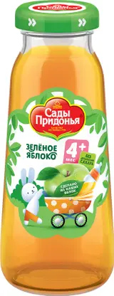 Изображение товара Сок Сады Придонья Зеленое яблоко осветленный с 4 месяцев 200мл
