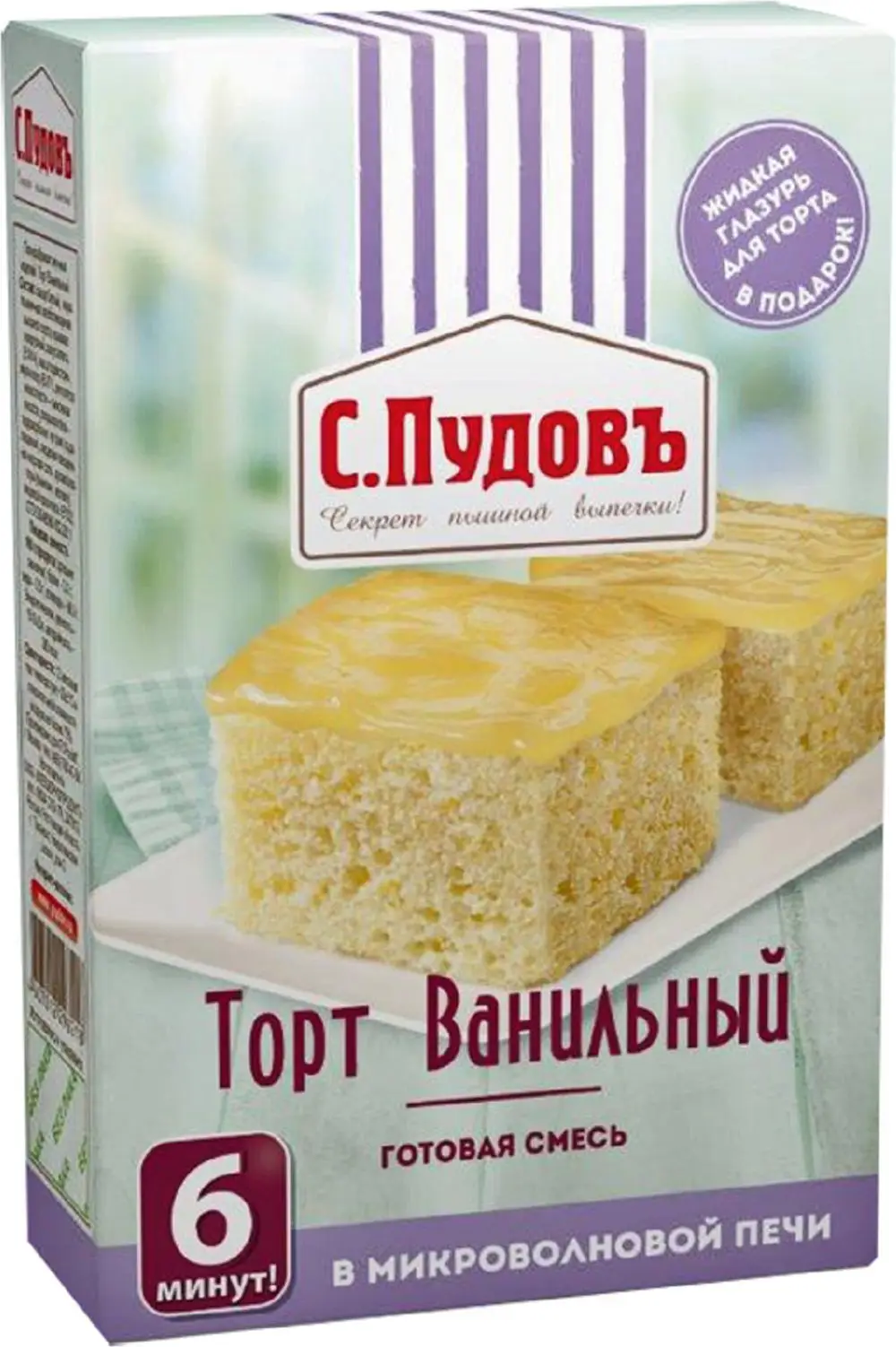 Торт С.Пудовъ ванильный 290г — в каталоге на сайте сети Магнит | Краснодар