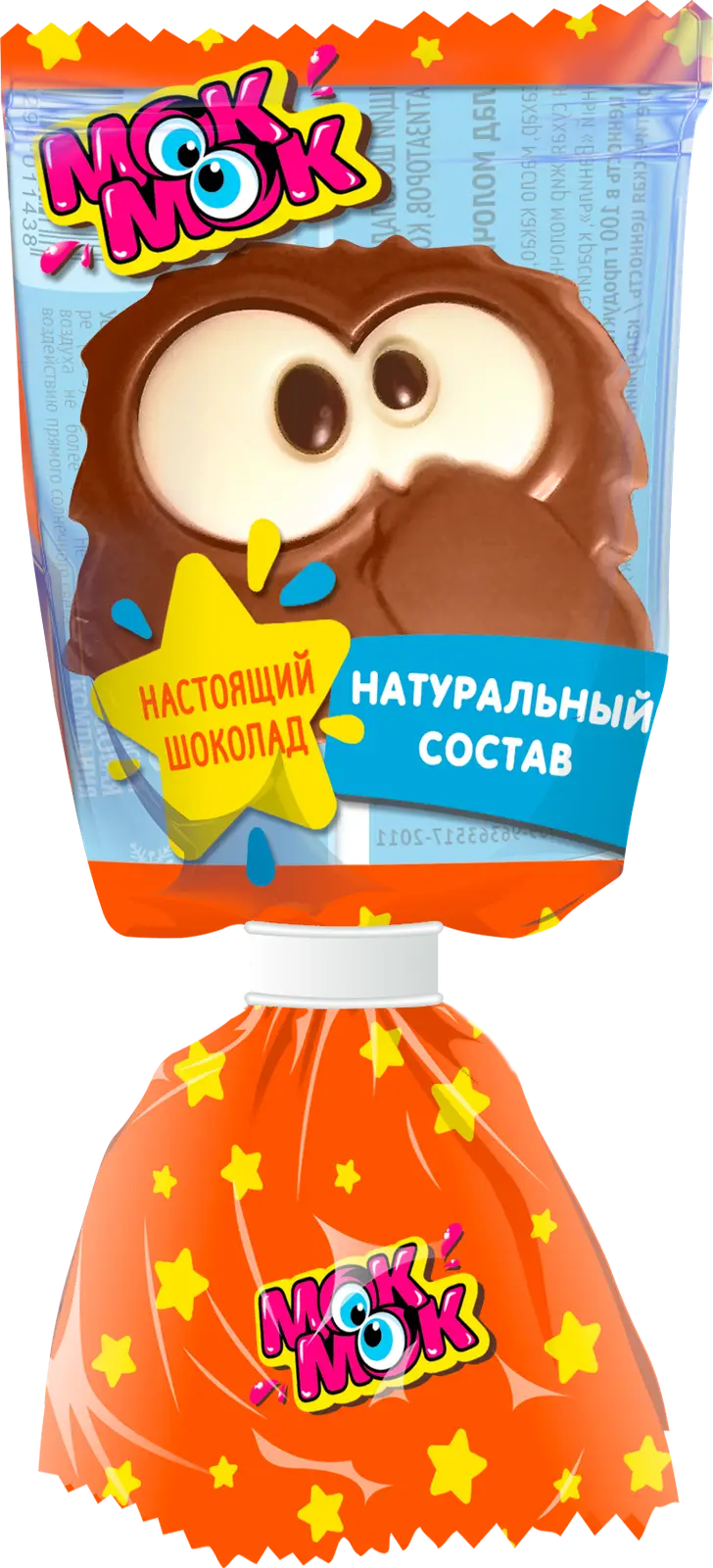 Шоколад Шокомонстрики молочный с печеньем на палочке Мок мок 24г