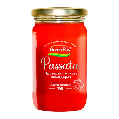 Изображение товара Пассата Green Ray протертая мякоть помидоров 350г