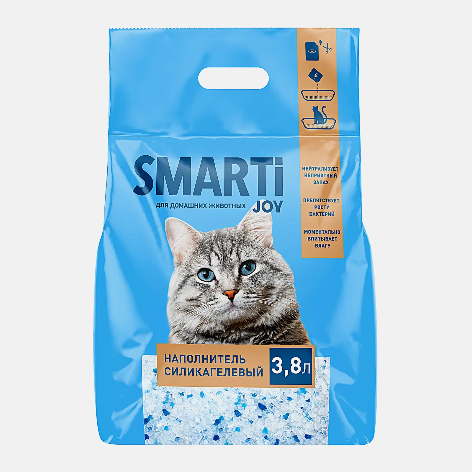 Наполнитель Smarti Joy силикагелевый 3.8л