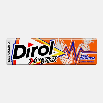 Жевательная резинка со вкусом энергетика Dirol 13.6г