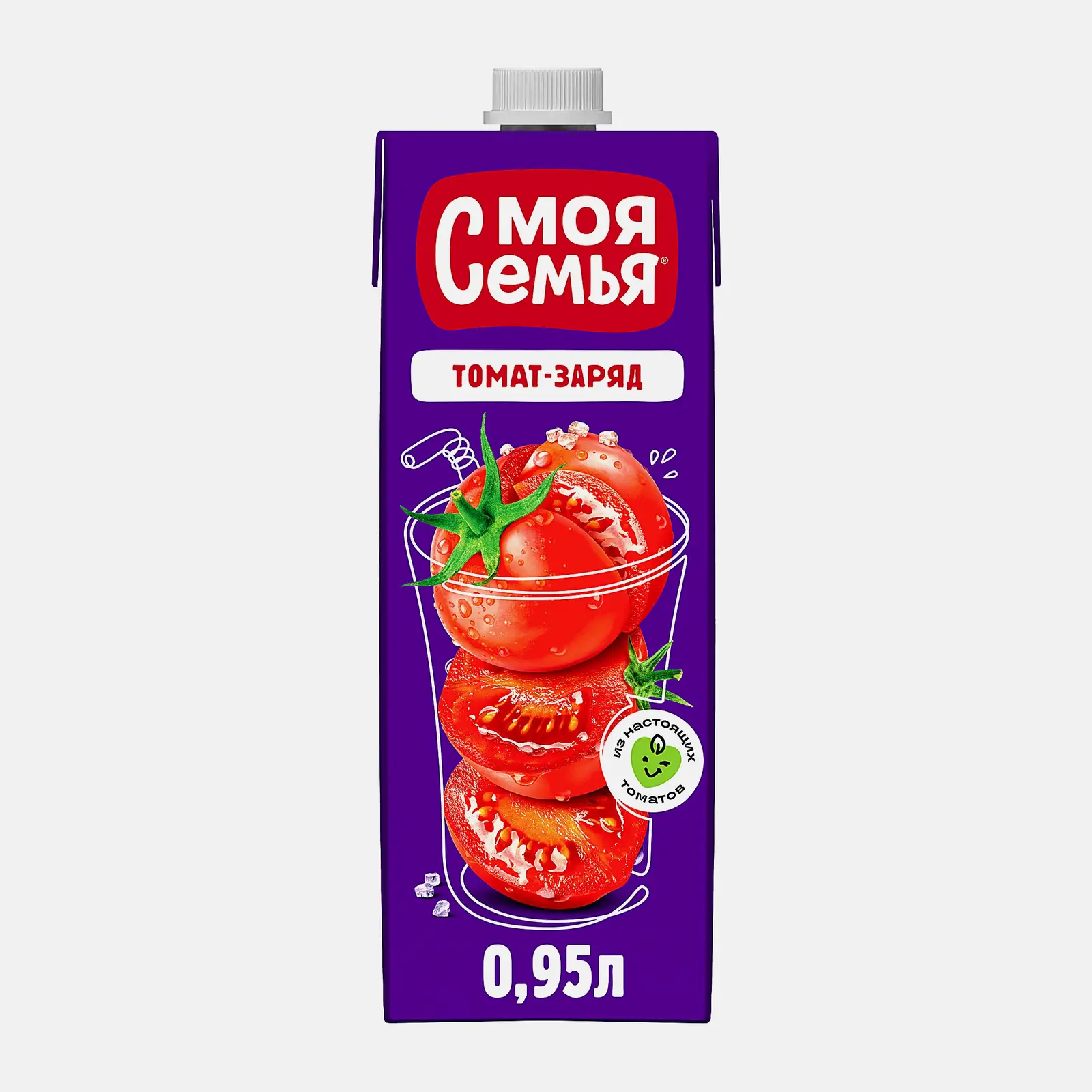 Нектар Моя Семья томатный с солью 950мл