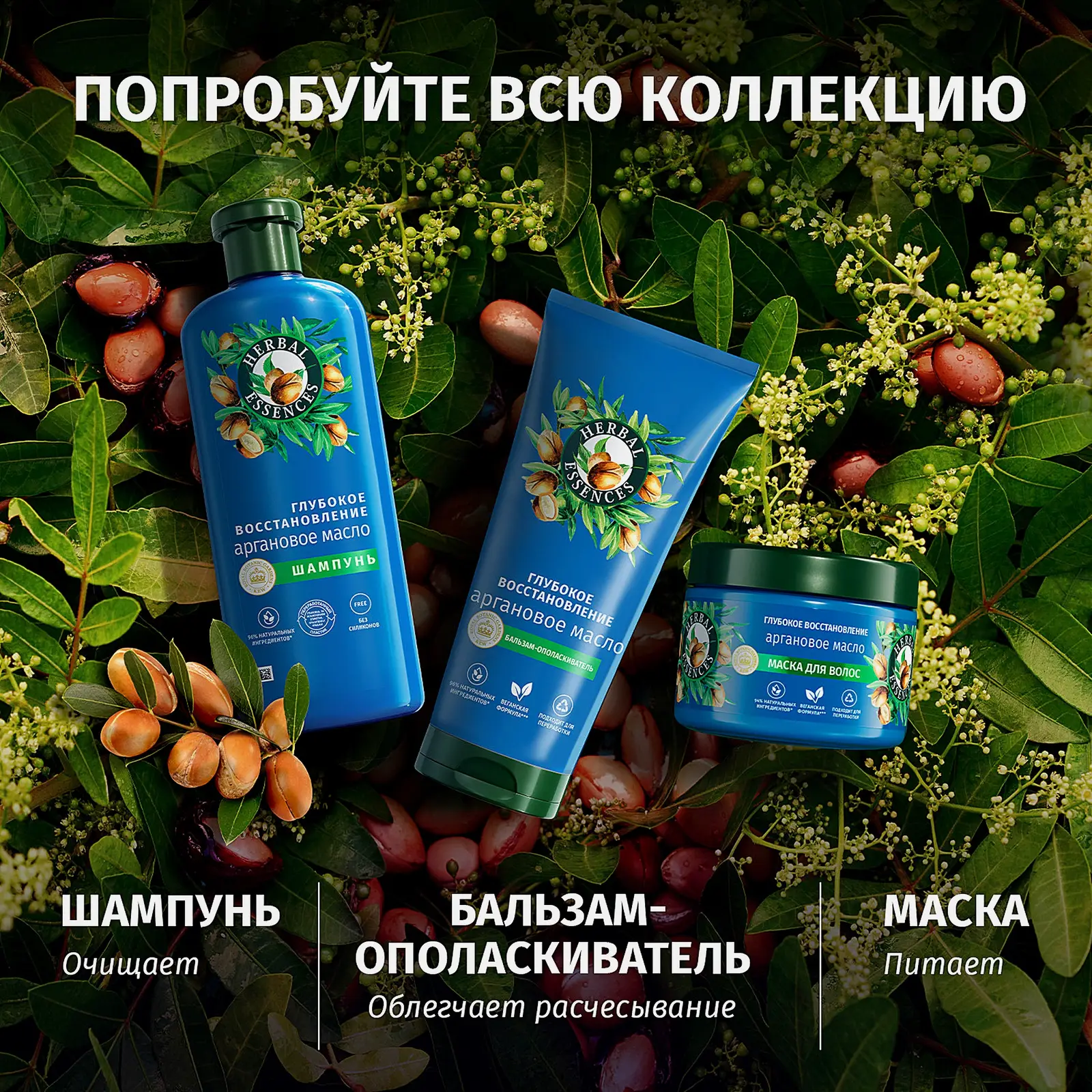 Бальзам-ополаскиватель для волос Herbal Essences Марокканское аргановое масло 250мл - фото 4