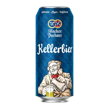 Светлое нефильтрованное пастеризованное пиво Hacker Pschorr Kellerbier 5.5% 500мл