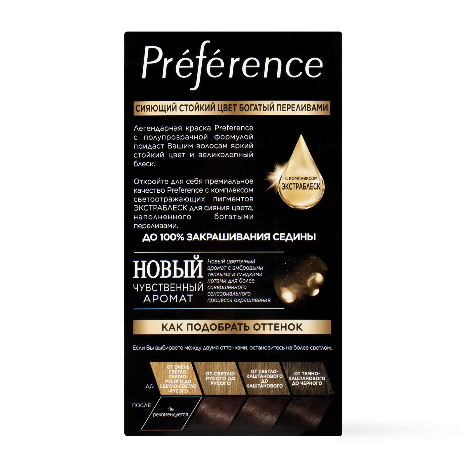 Стойкая краска для волос L’Oréal Paris Preference оттенок 4.12 Глубокий каштановый перламутровый