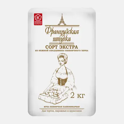 Мука Французская штучка пшеничная экстра 2кг