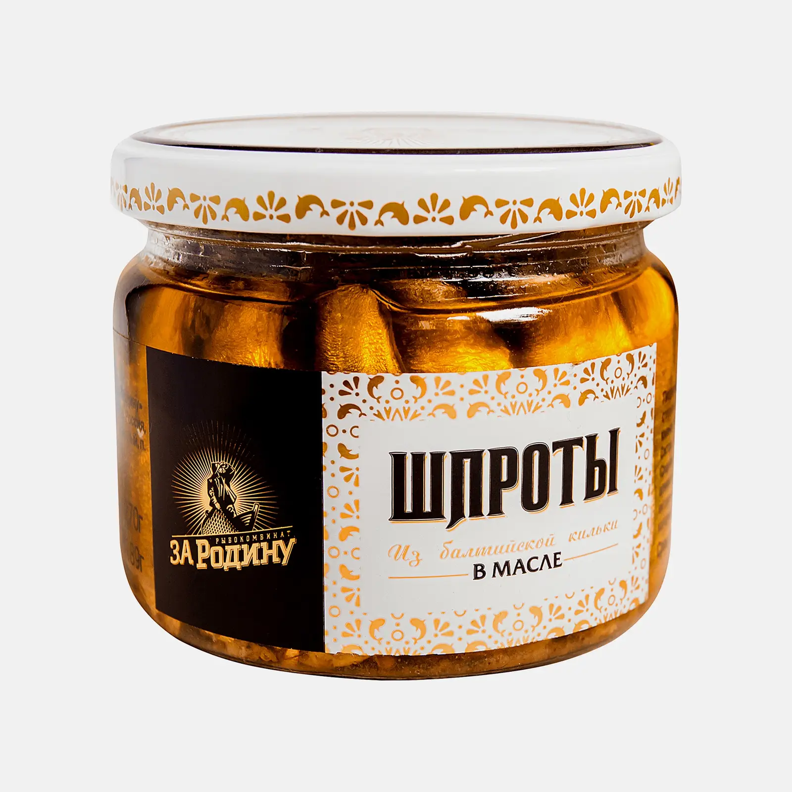 Шпроты За Родину из балтийской кильки в масле 270г