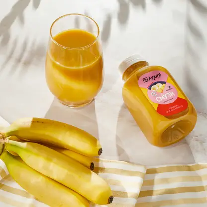 Изображение товара М Кухня Смузи банан-манго 300мл натуральный освежающий напиток