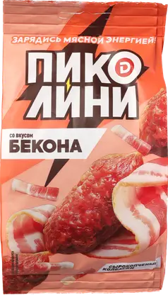 Изображение товара Колбаски Дымов Пиколини Бекон сырокопченые 50г