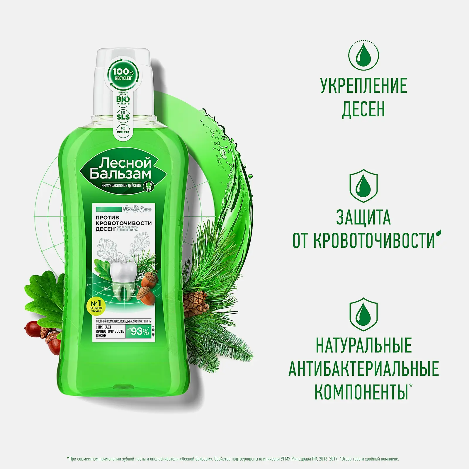 Ополаскиватель против кровоточивости десен Лесной бальзам 400мл