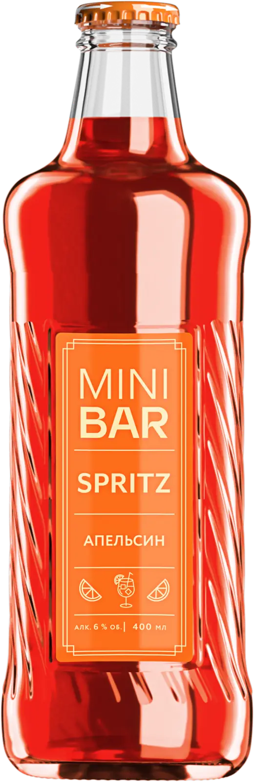 Изображение товара Пивной напиток Mini Bar Spritz с ароматом Апельсина и трав 400мл