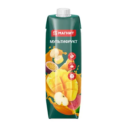 Изображение товара Магнит Нектар мультифрукт 950 мл натуральный фруктовый напиток