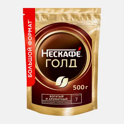 Кофе растворимый Нескафе Голд сублимированный 500г