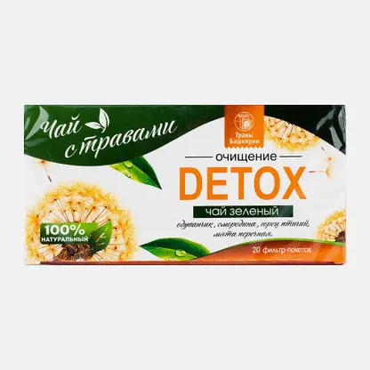 Зеленый чай Detox с травами Травы Башкирии 20пак