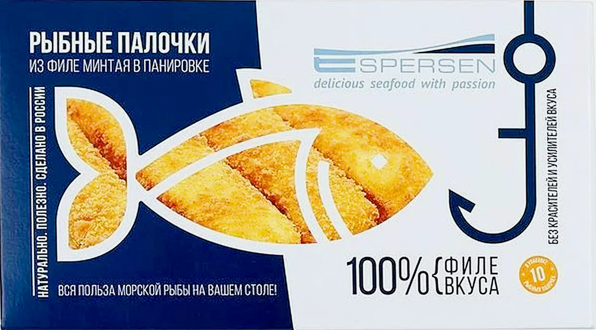 Изображение товара Рыбные палочки из филе минтая в панировке Espersen 250г