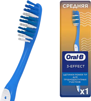 Зубная щетка Oral-B 1-2-3 средней жесткости