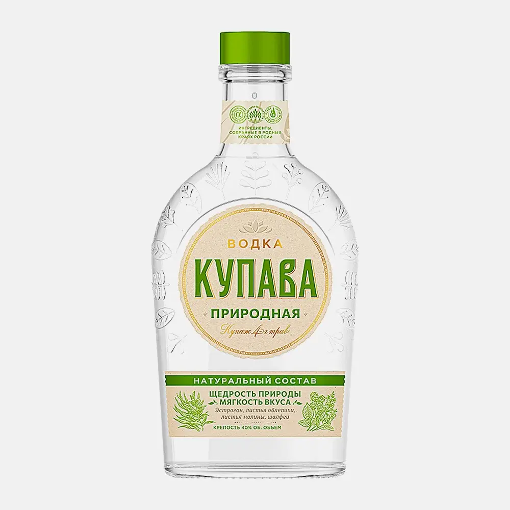 Изображение товара Водка Купава Природная 40% 250мл - высококачественный напиток