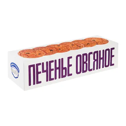 Изображение товара Печенье Полет Овсяное с изюмом 250г - классический десерт для любого времени дня