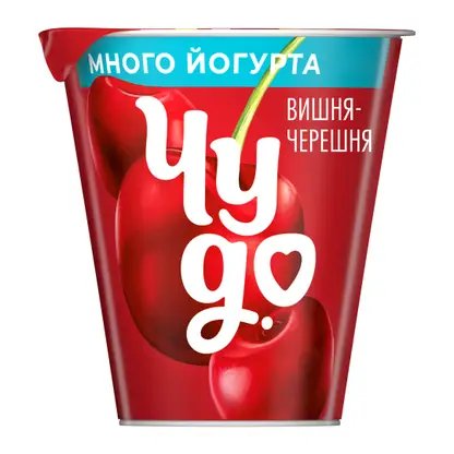 Изображение товара Йогурт вязкий живой Чудо Вишня-Черешня 2.5% 290г