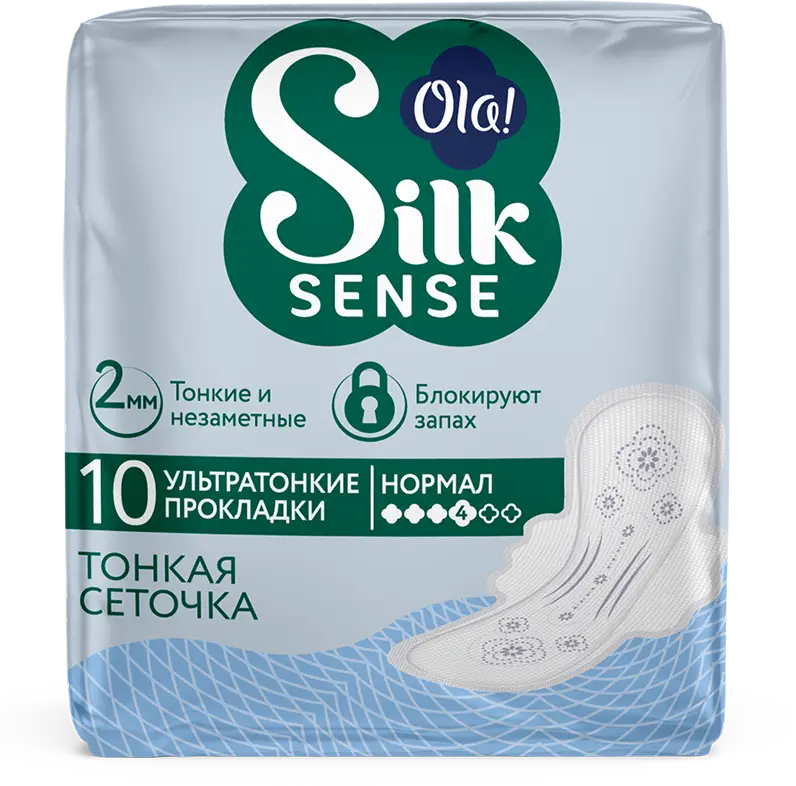 Изображение товара Ультратонкие гигиенические прокладки Ola Silk Sense Ultra normal 10 шт
