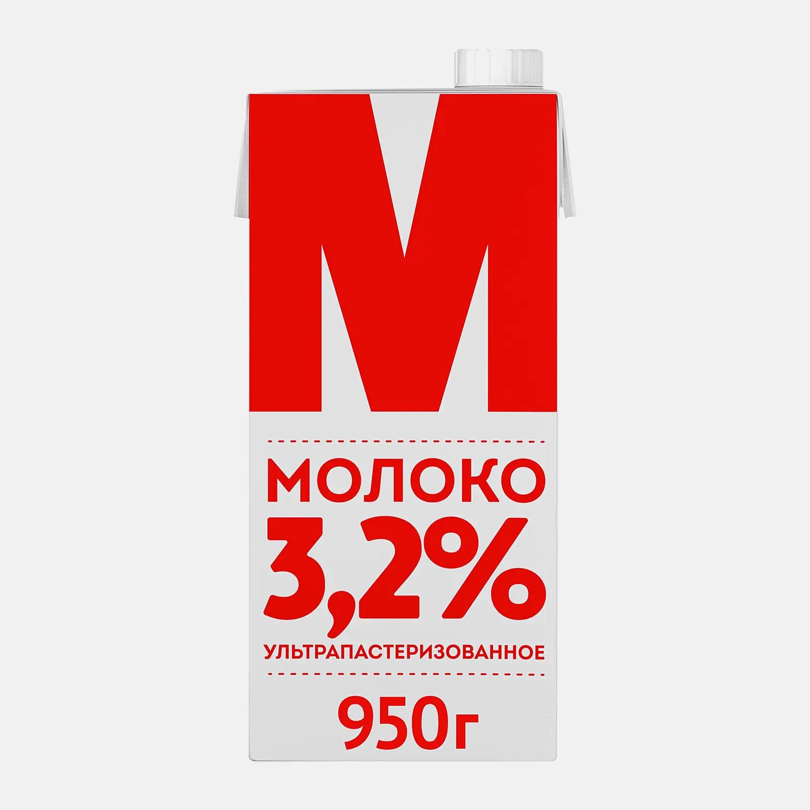 Изображение товара Молоко ультрапастеризованное 3.2% 950г Лианозовское натуральное
