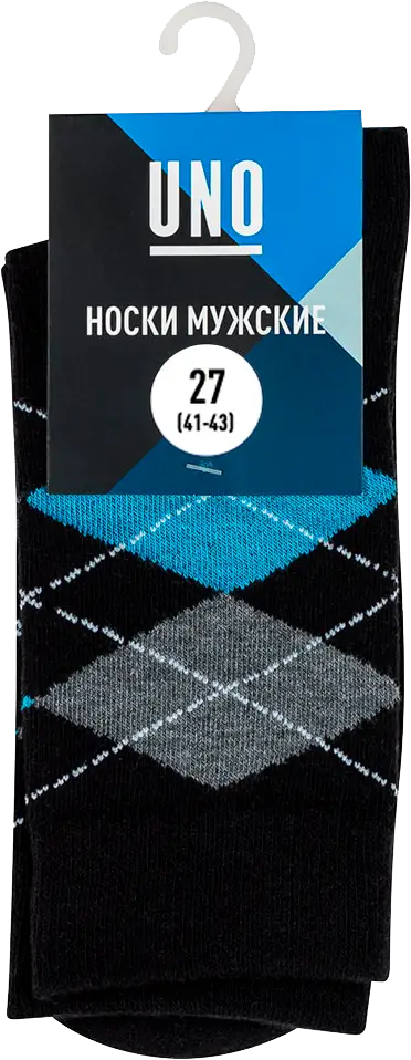 Носки мужские UNO SM13_27n12 черные р27 (41-43)