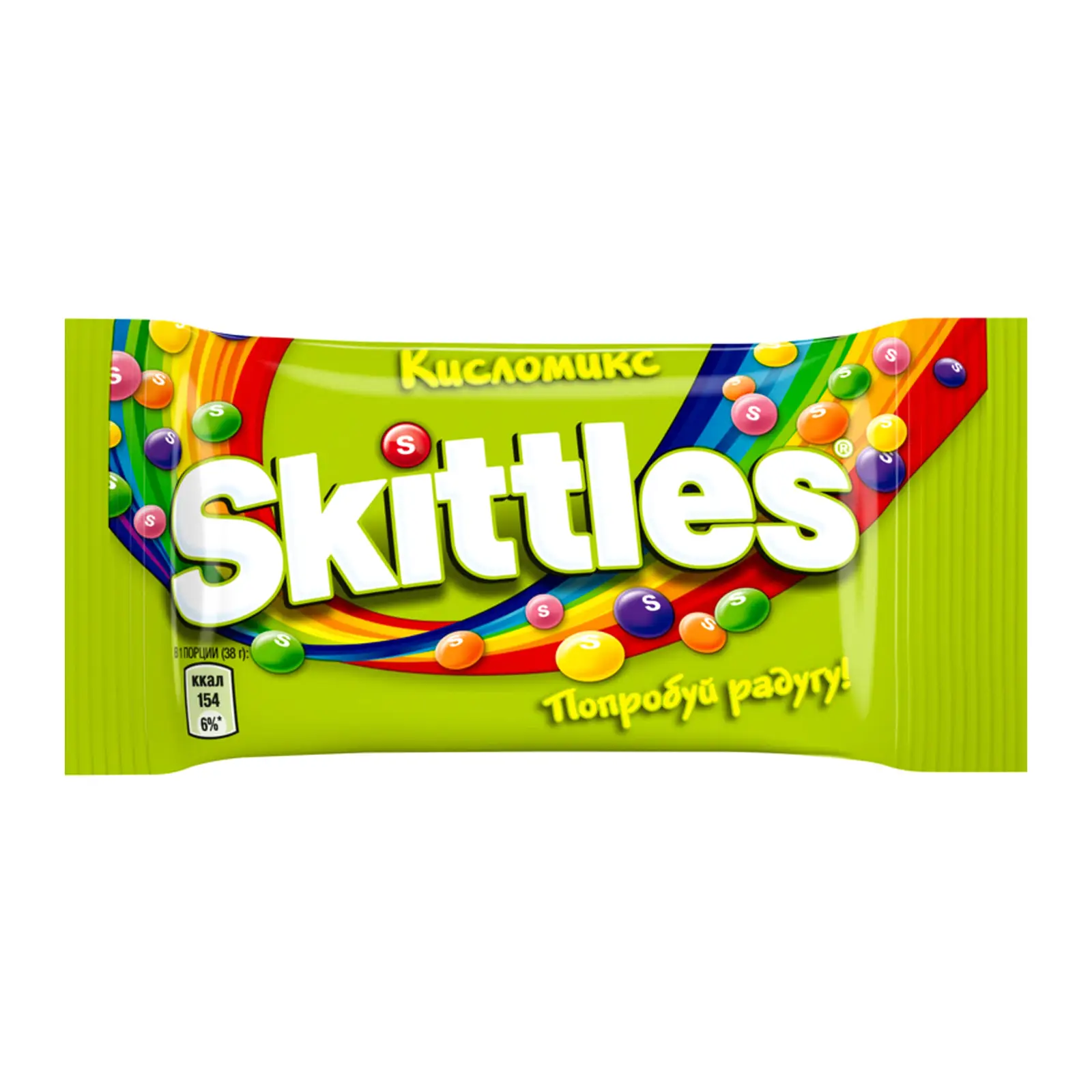 Изображение товара Драже Кисломикс в разноцветной сахарной глазури Skittles 38г