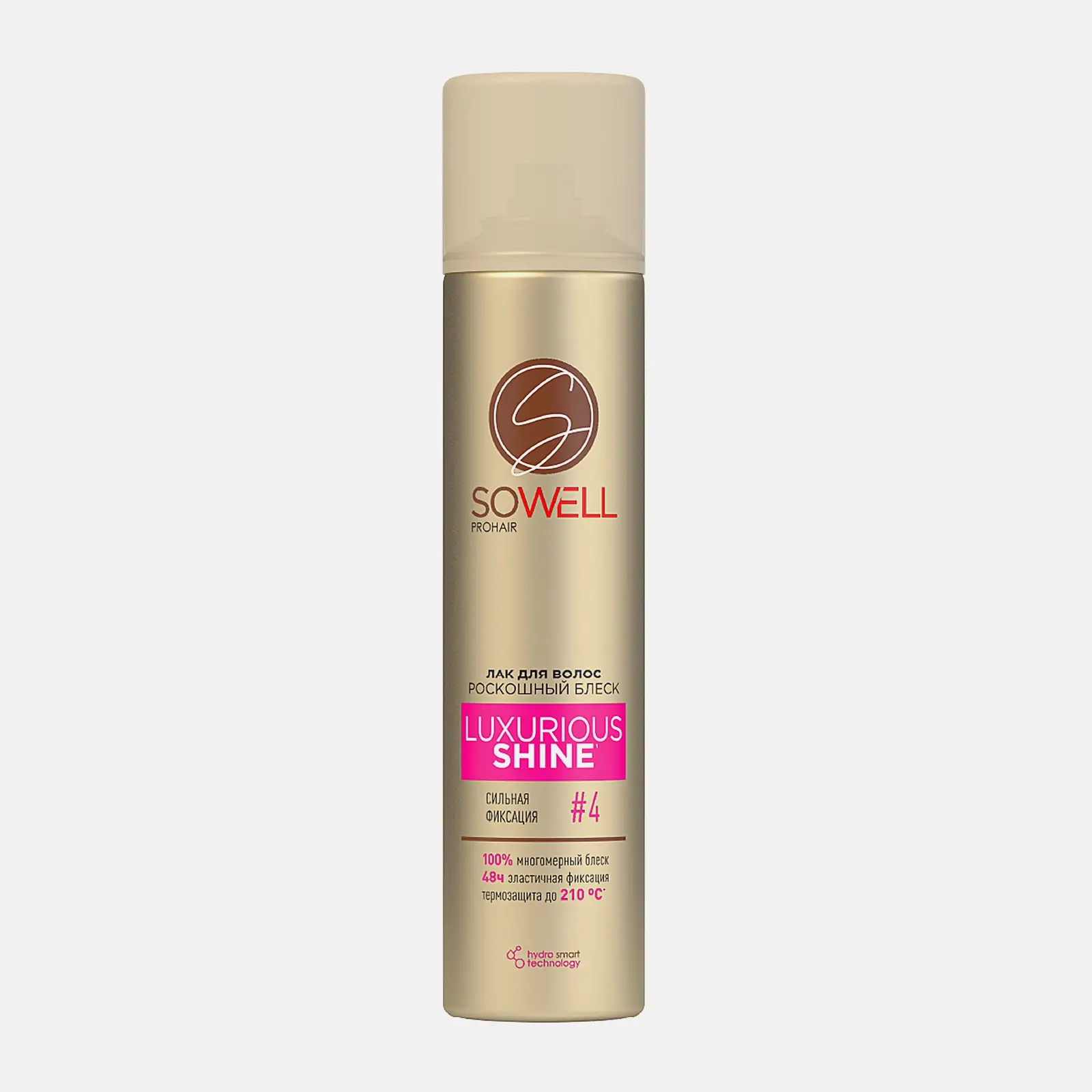 Лак для волос сильная фиксация Sowell Luxurious Shine 300мл