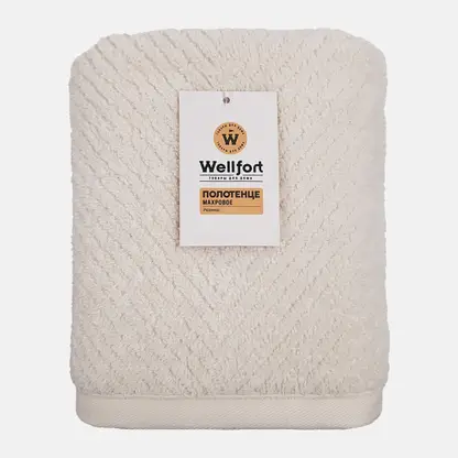 Махровое полотенце 50*80см Чизкейк Wellfort