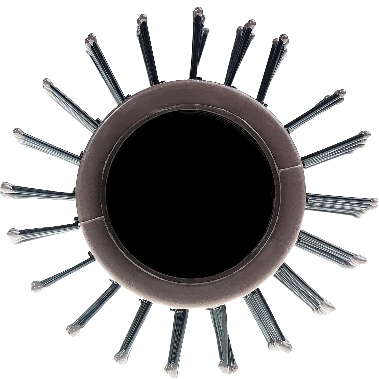 Расческа-брашинг Магнат Brown СМ6862 d-6см 85г