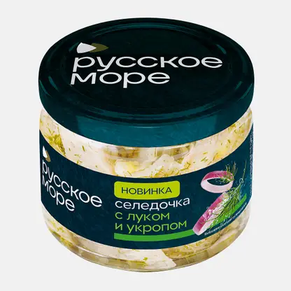 Филе сельди с луком и укропом Русское Море 280г