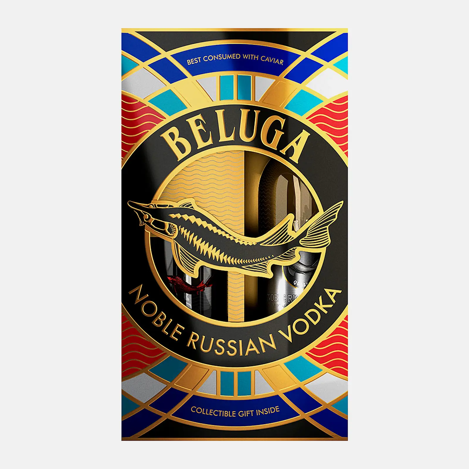 Водка Beluga Noble 40% 700мл + стакан