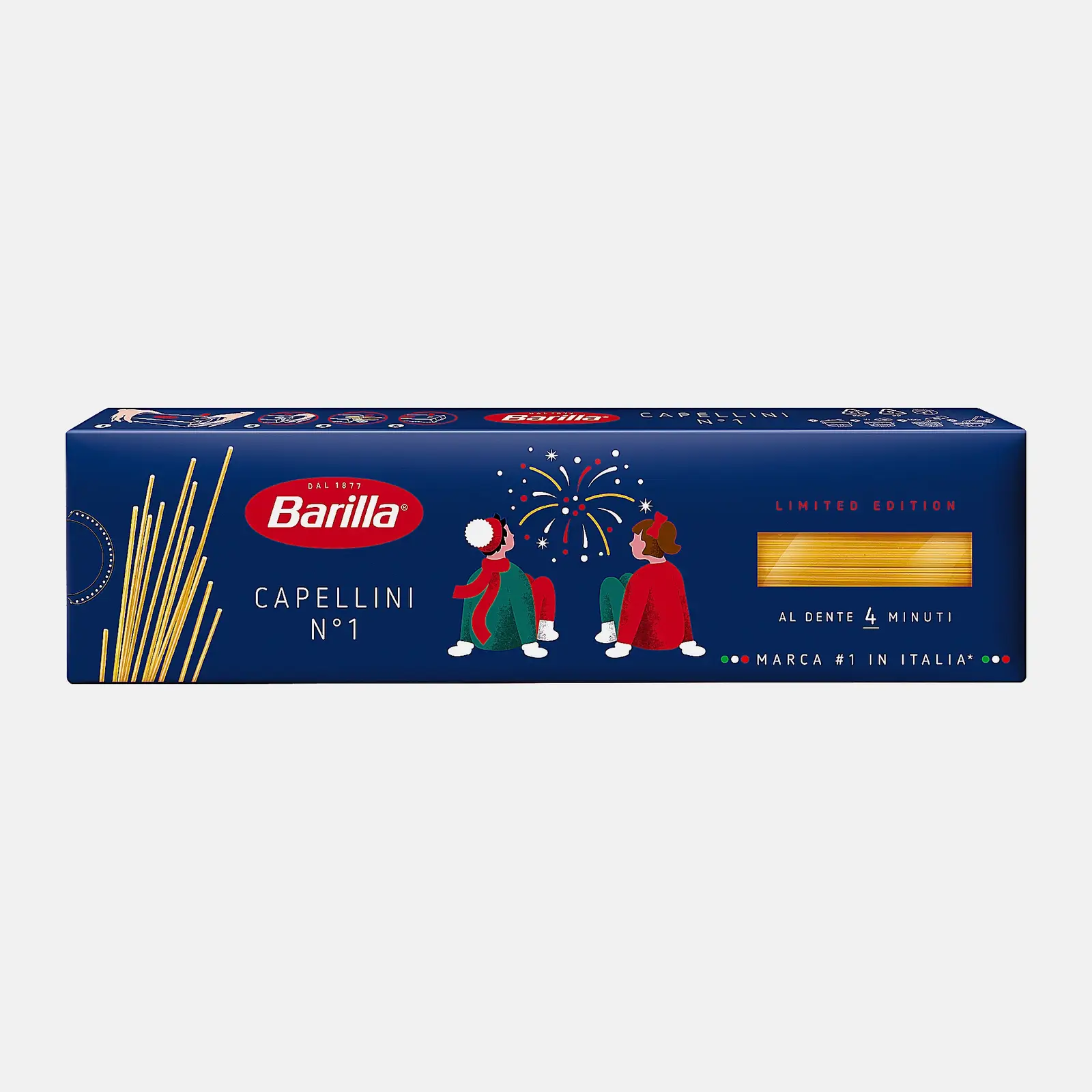 Изображение товара Макароны Barilla Capellini No1 450г - итальянская паста из твердых сортов пшеницы