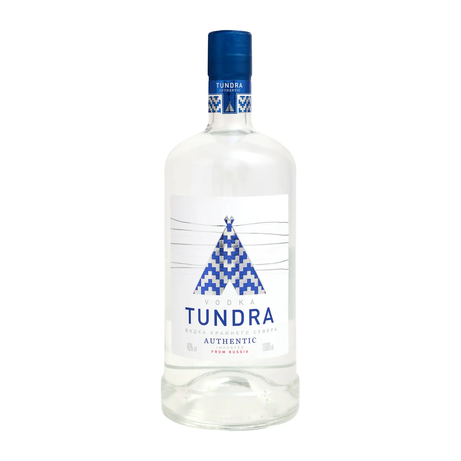 Изображение товара Водка Tundra Authentic 40% 1 литр — мягкий и насыщенный вкус, кристальная чистота