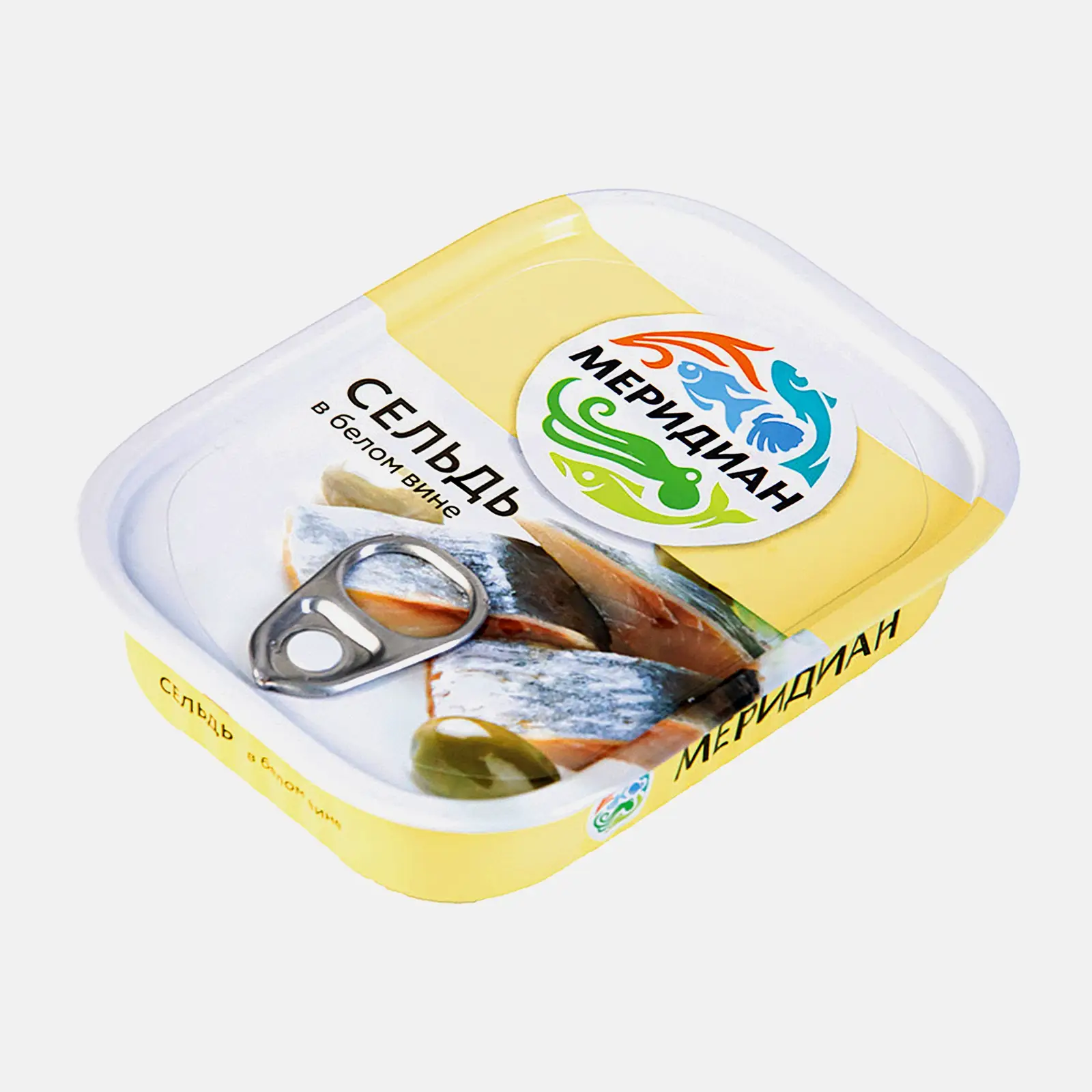 Изображение товара Сельдь Меридиан филе-кусочки в белом вине 115г