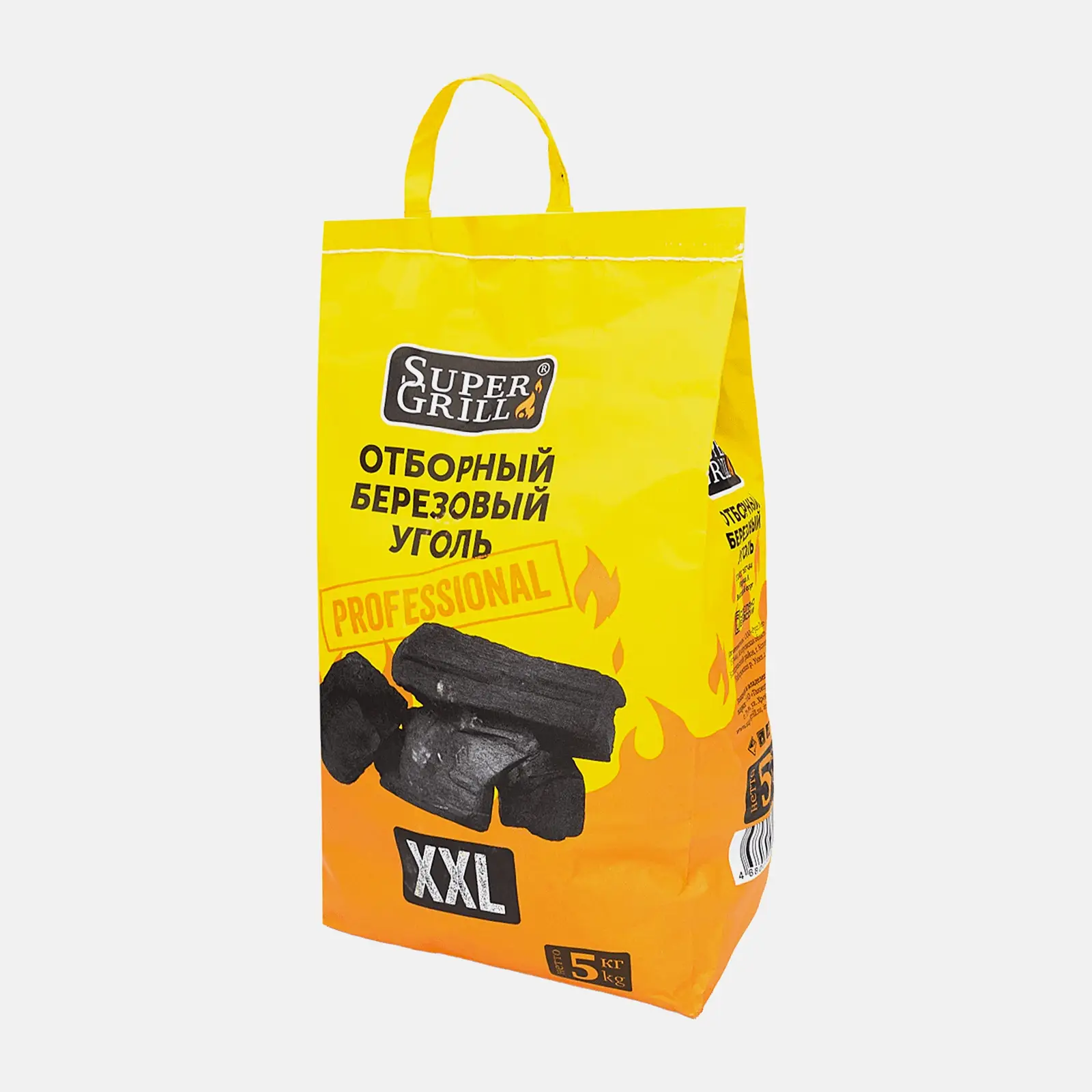 Отборный березовый уголь XXL SuperGrill 5кг
