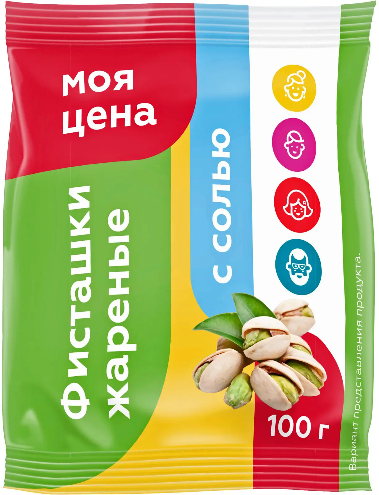 Фисташки Моя цена жареные соленые 100г - Магнит-Продукты