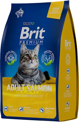 Сухой корм для кошек с лососем Brit 800г
