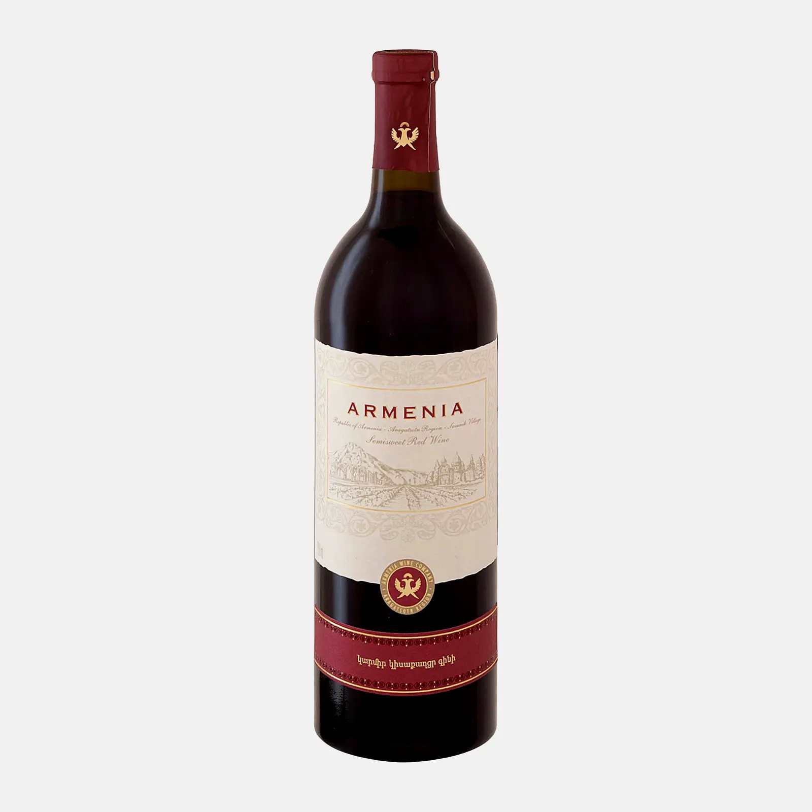 Вино Armenia Red Semi-Sweet красное полусладкое 12% 750мл