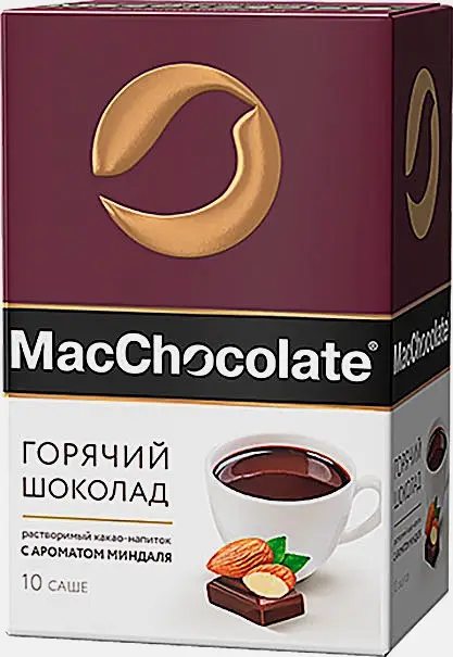 Изображение товара Горячий шоколад MacСhocolate с миндалем 10пак х 20г
