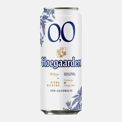 Пивной напиток нефильтрованный безалкогольный Hoegaarden 450мл