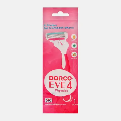 Одноразовый станок для бритья Dorco Eve 4 Disposable женская 4 лезвия 1шт