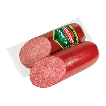 Изображение товара Колбаса Великолукский МК Сервелат варено-копченый 400г