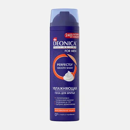 Мужская пена для бритья увлажняющая Максимальная защита Deonica 240мл
