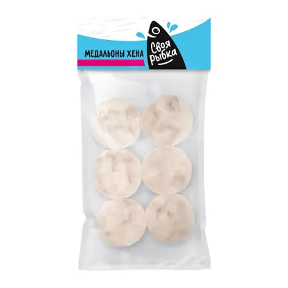 Изображение товара Медальоны из филе хека Своя Рыбка 400 г натуральный морепродукт