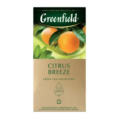 Изображение товара Чай зеленый Greenfield Цитрус Бриз 25пак 37.5г