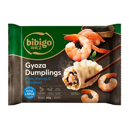 Изображение товара Дамплинги с креветками и морскими водорослями Бибиго 350г