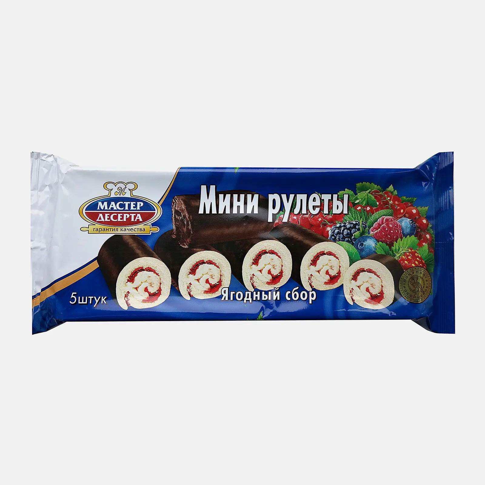 Мини-рулеты Ягодный сбор Мастер десерта 175г