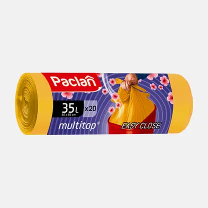 Мешки для мусора Paclan с завязками 35л 20шт